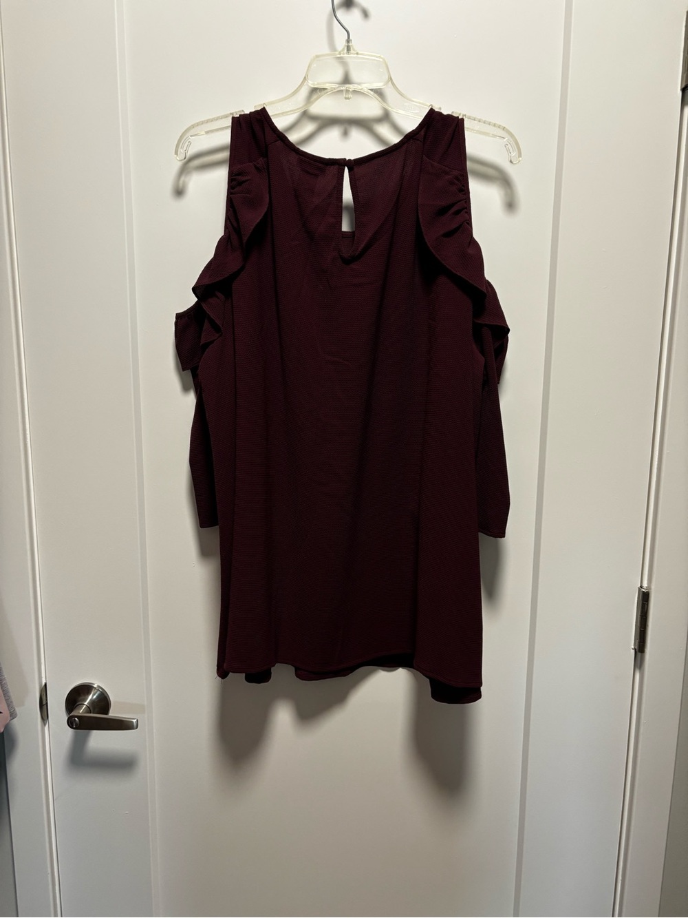 torrid Wine Cold-Shoulder Ruffle Camisole